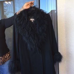 Black coat. Blushe by Spiegel. 100% wool.